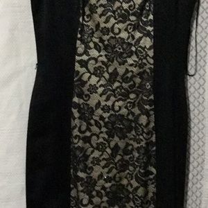 Black champagne gold flower overlay